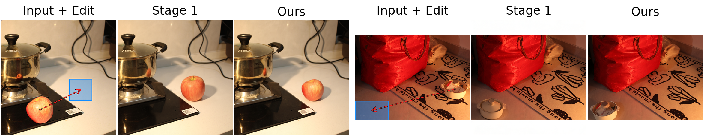 Stage 1 (synthetic) vs Stage 2 (synthetic + real)